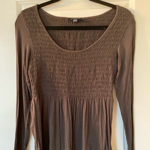 Small grey American Eagle babydoll shirt